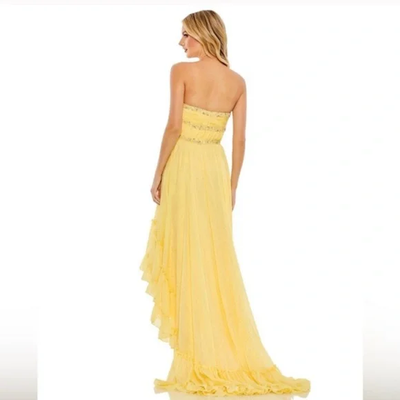 Mac Duggal Strapless Sunshine Gown - Picture 4 of 9
